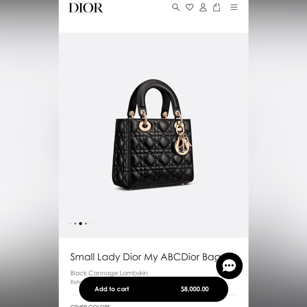 ❌SOLD❌Authentic Lady Dior (Small)